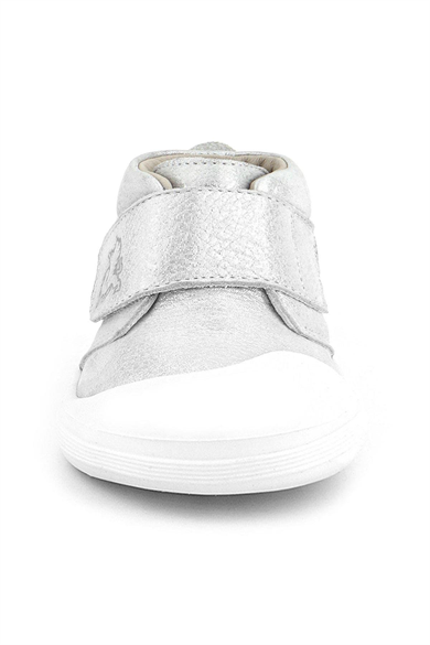 Rakerplus Yoohoo Hakiki Deri Beyaz Simli Cırtlı Unisex Bebek Bot