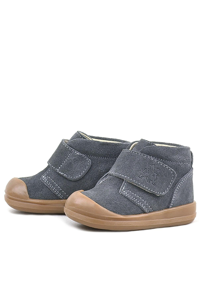 Rakerplus Yoohoo Hakiki Deri Füme Cırtlı Unisex Bebek Bot