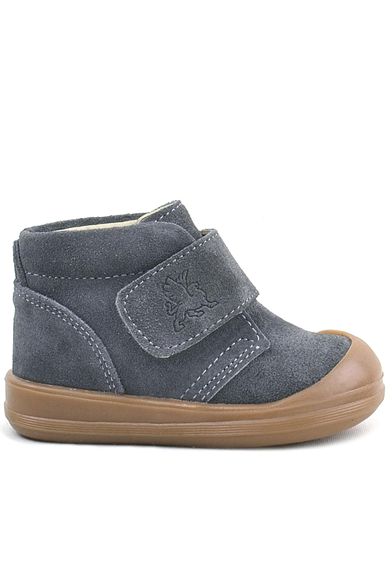 Rakerplus Yoohoo Hakiki Deri Füme Cırtlı Unisex Bebek Bot