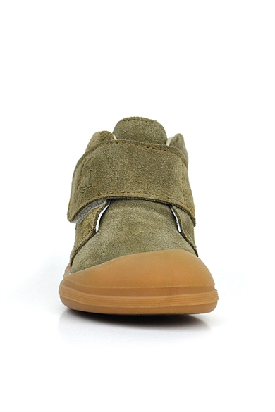 Rakerplus Yoohoo Hakiki Deri Haki Yeşil Cırtlı Unisex Bebek Bot