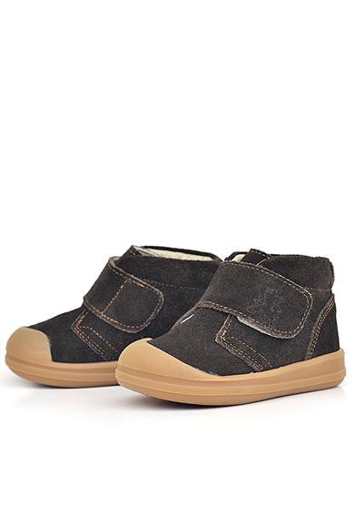 Rakerplus Yoohoo Hakiki Deri Kahverengi Cırtlı Unisex Bebek Bot