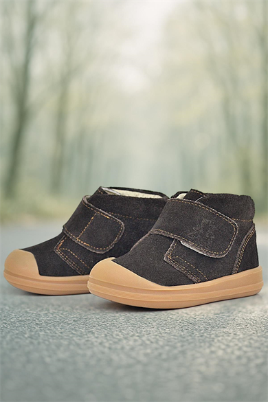 Rakerplus Yoohoo Hakiki Deri Kahverengi Cırtlı Unisex Bebek Bot