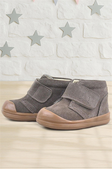 Rakerplus Yoohoo Hakiki Deri Kum Rengi Cırtlı Unisex Bebek Bot