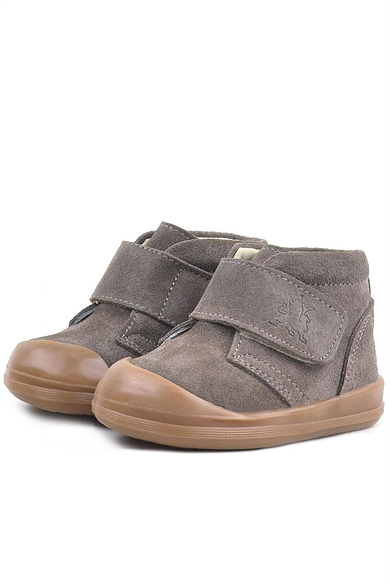 Rakerplus Yoohoo Hakiki Deri Kum Rengi Cırtlı Unisex Bebek Bot