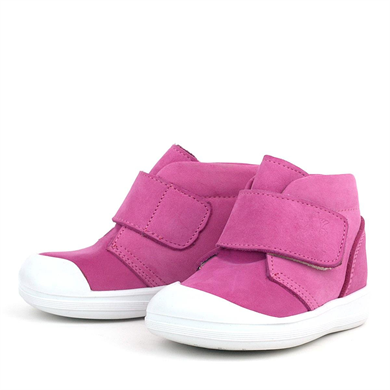 Rakerplus Yoohoo Hakiki Deri Pembe Beyaz Cırtlı Kız Bebek Bot