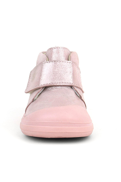 Rakerplus Yoohoo Hakiki Deri Pembe Simli Cırtlı Kız Bebek Bot