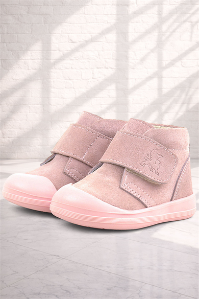 Rakerplus Yoohoo Hakiki Deri Pudra Cırtlı Kız Bebek Bot