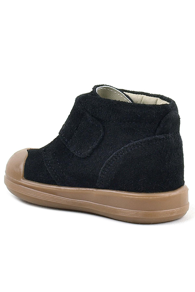 Rakerplus Yoohoo Hakiki Deri Siyah Cırtlı Unisex Bebek Bot