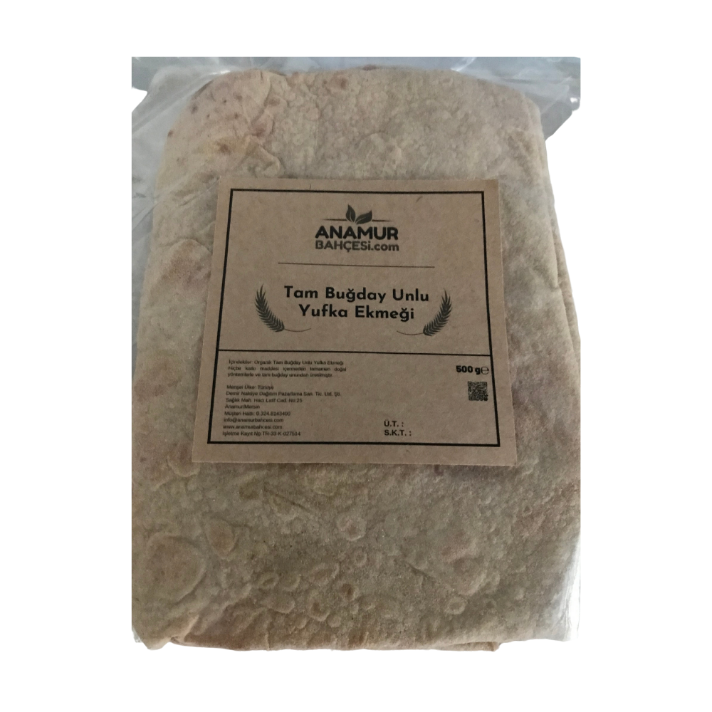 Tam Buğday Unlu Yufka Ekmeği (2 Adet)
