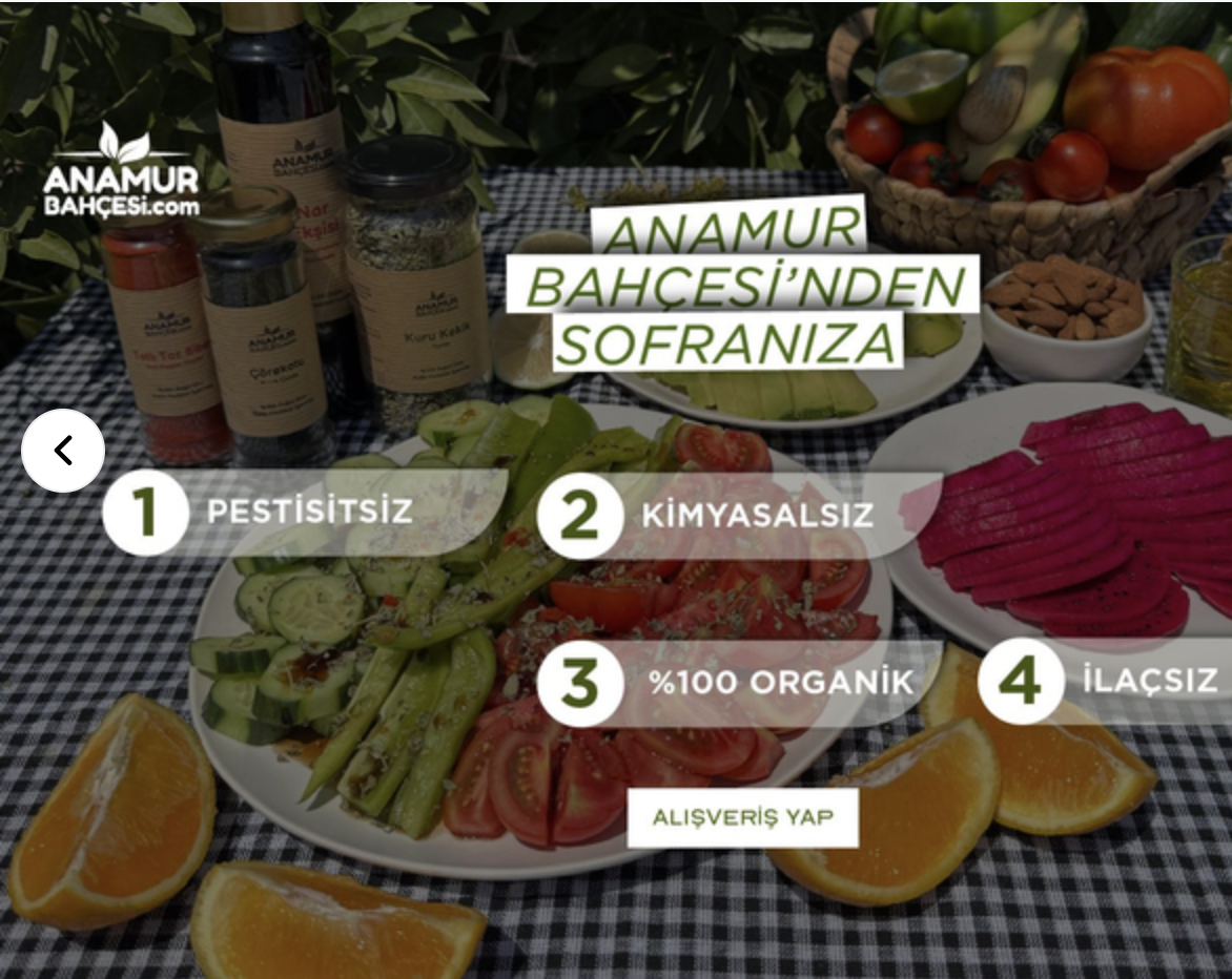 Anamur Bahçesi, İlaçsız, Pestisitsiz Ürünler