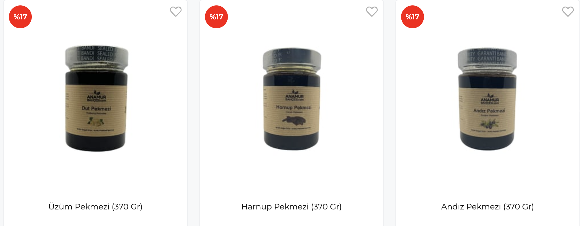 Pekmezler ve Reçeller |Anamur Bahçesi