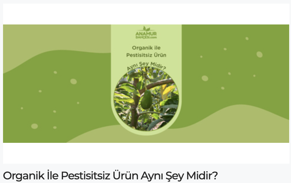 Organik İle Pestisitsiz Aynı Şey Midir?