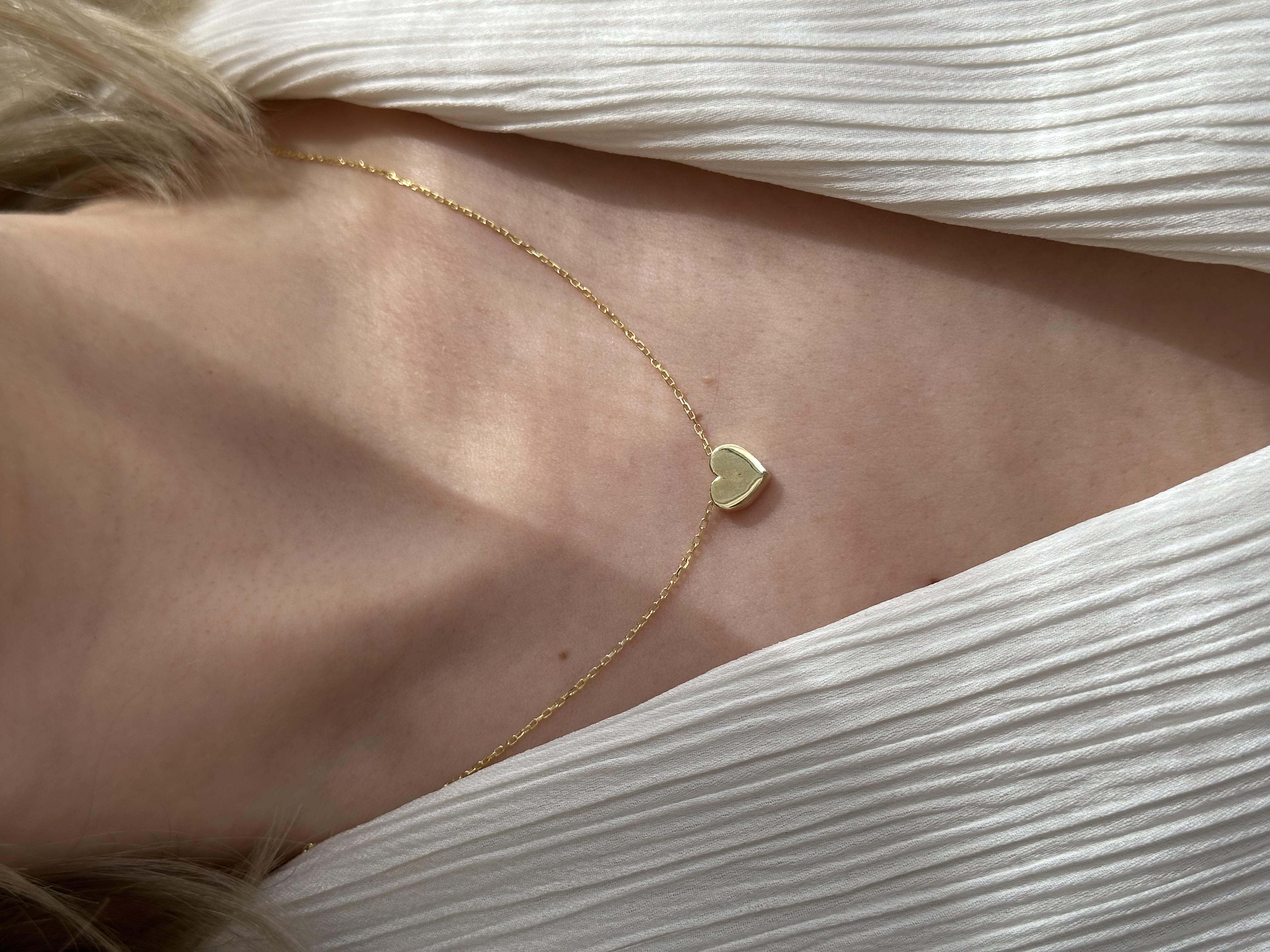 925 Ayar Gümüş Kalp Kolye