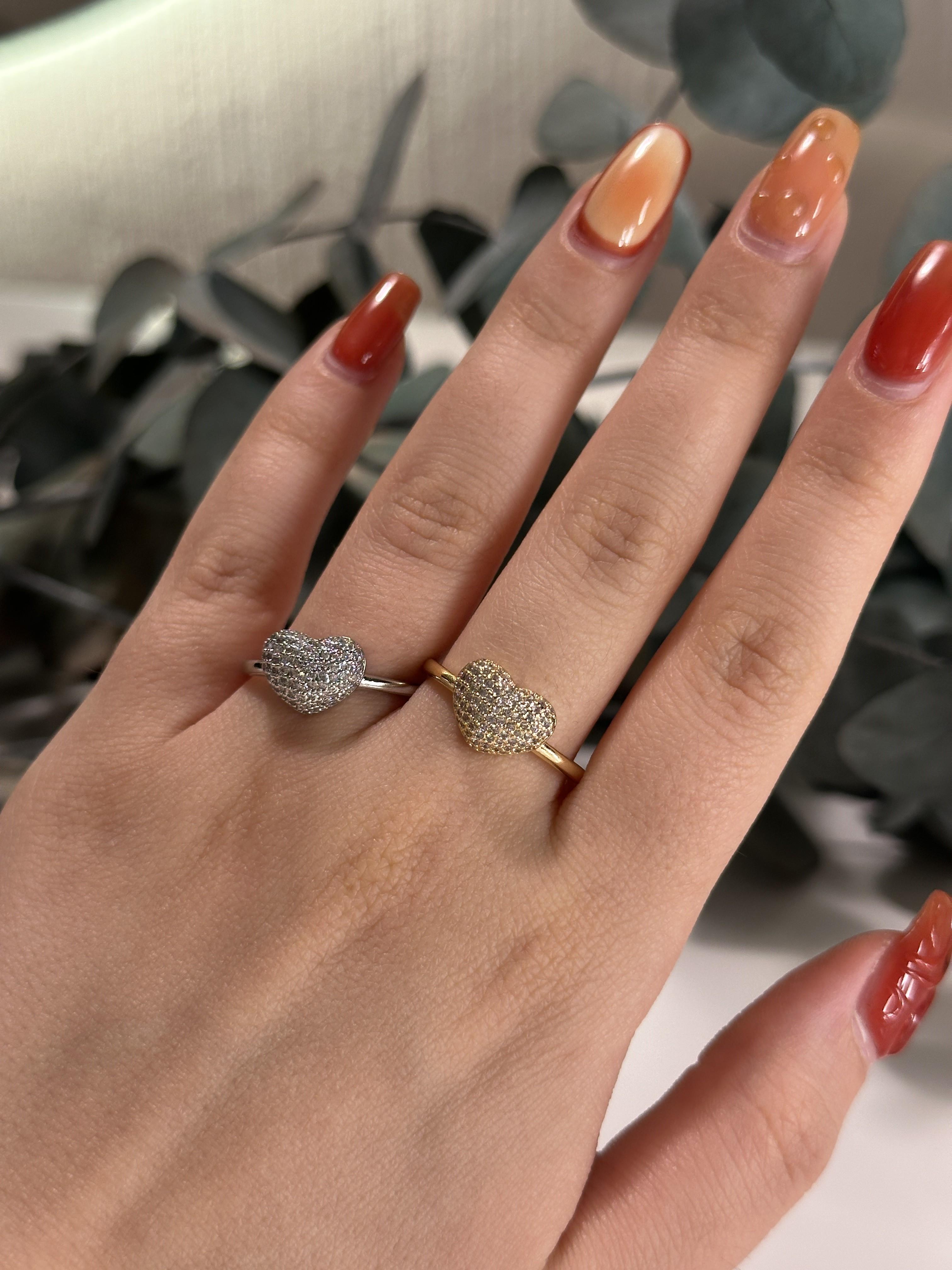 Zirkon Taşlı Kalp Yüzük