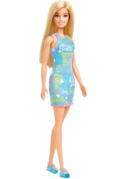 BarbieBarbie Model Bebek Mavi Elbise ile Kız Çocuklar İçin Renkli ve Eğlenceli Oyun Arkadaşı