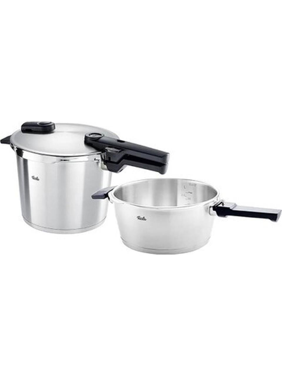 FisslerFissler Vitaquick Premium Düdüklü Tencere 8+4 Litre Bio Diamond Kaplama 20 cm Siyah Renk
