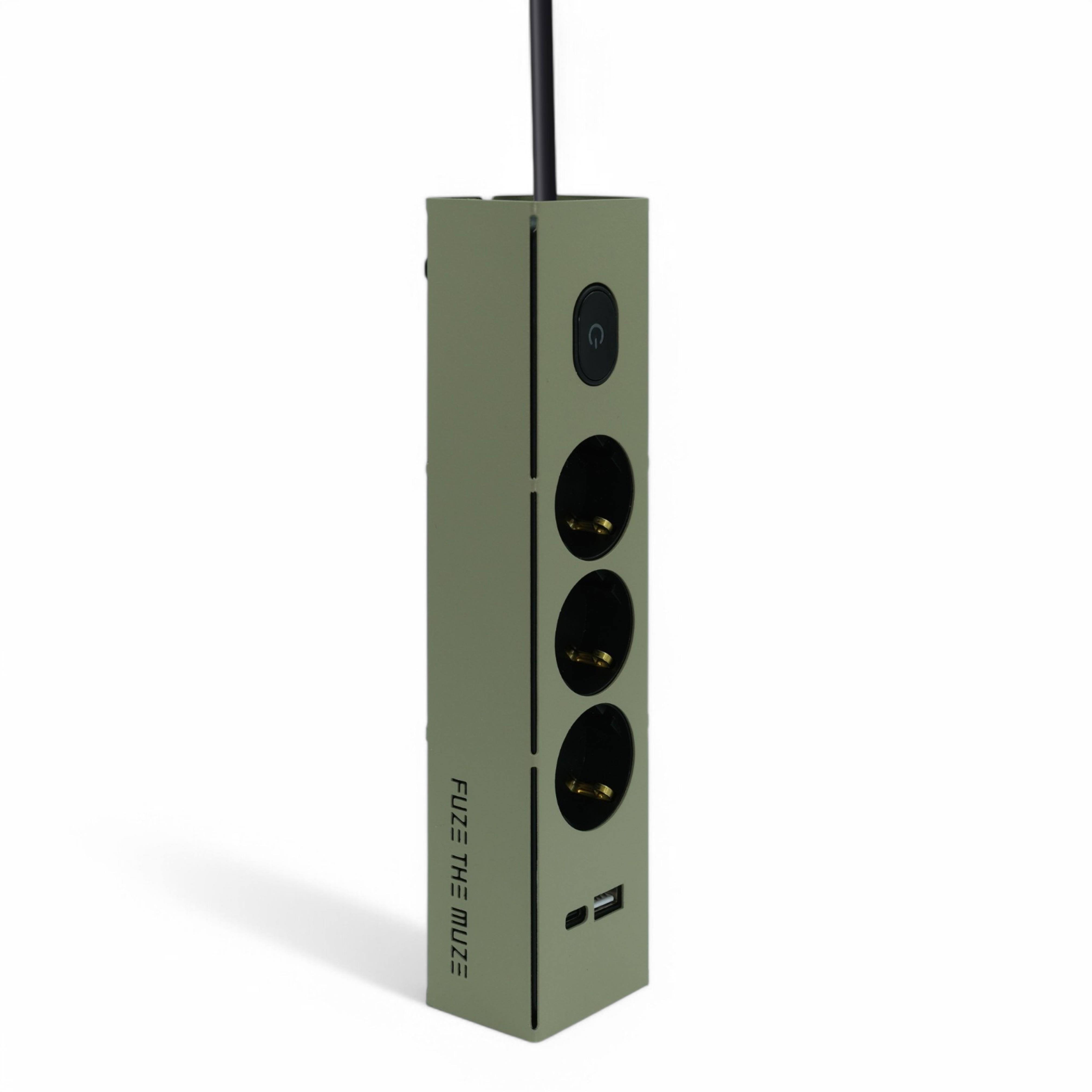 FUZE THE MUZEFUZE THE MUZE - Metal Gövdeli USB Şarjlı Grup Priz