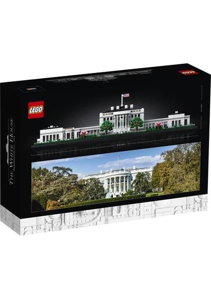 LEGO®LEGO Architecture Beyaz Saray 21054 -Seyahat; Mimari ve Tarih Meraklısı Yetişkinler İçin Washington Simgesi Koleksiyonluk
