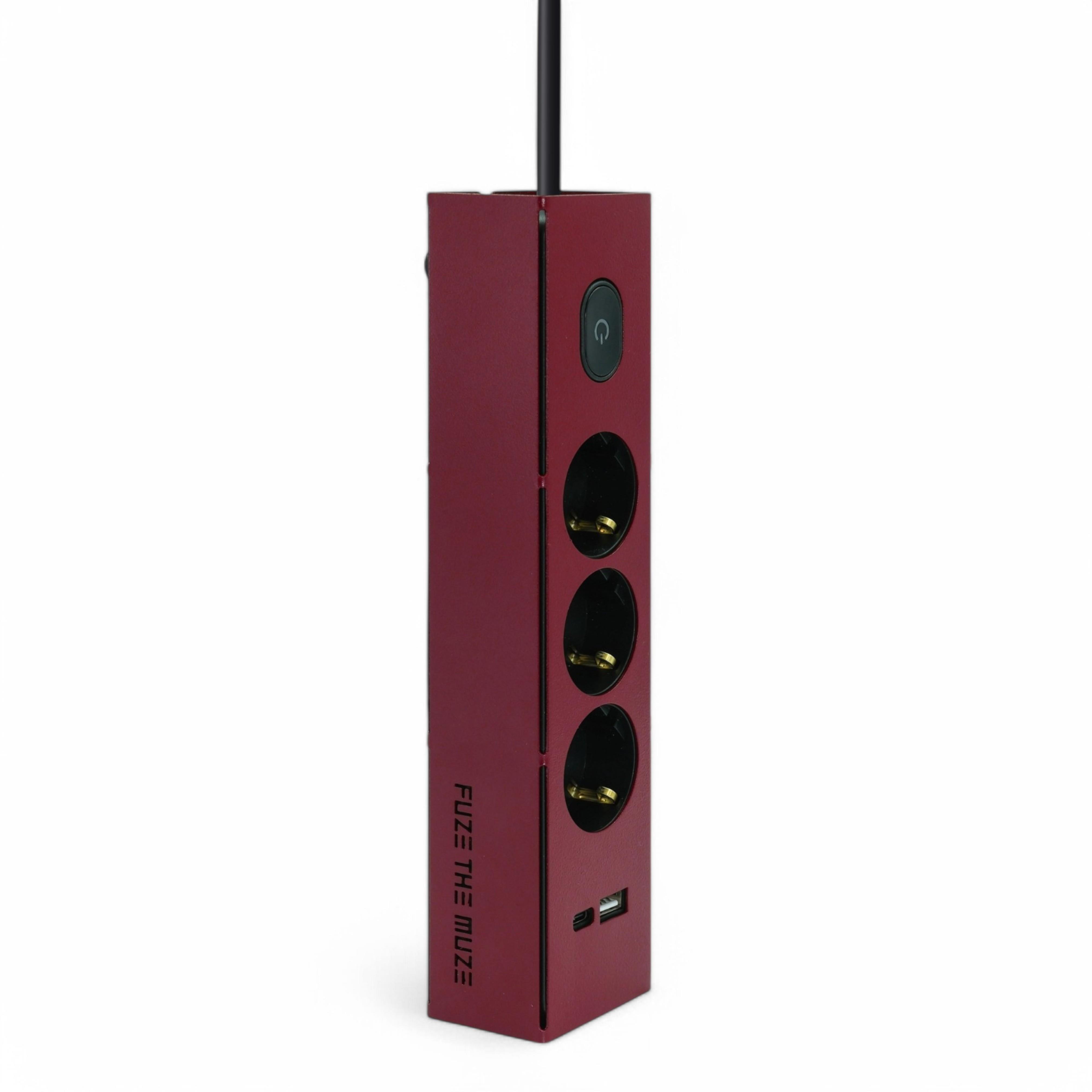 FUZE THE MUZEMetal Gövdeli USB Şarjlı Grup Priz