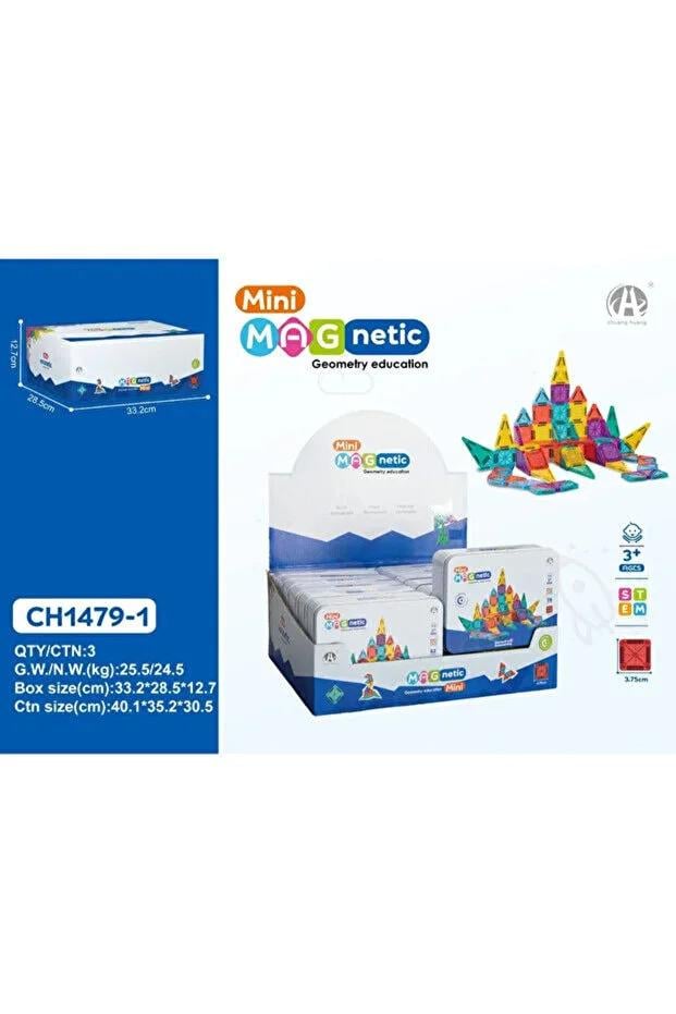 ClixyMini Magnetic Blok Metal Kutu 78 PCS