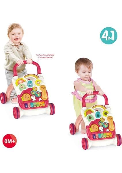 VardemPiyanolu 4in1 Turkuaz Bebek Yürüteci