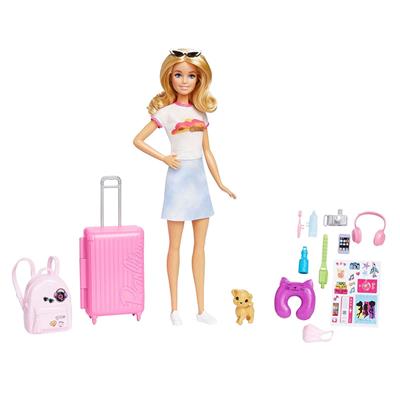Barbie® Seyahatte Bebeği ve Akesuarları