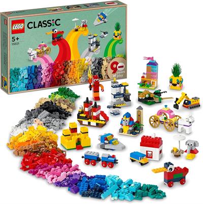 LEGO® Classic Oyunun 90 Yılı 11021 - 5 Yaş ve Üzeri için 15 Mini Model İçeren Yaratıcı Oyuncak Yapım Seti (1100 Parça)