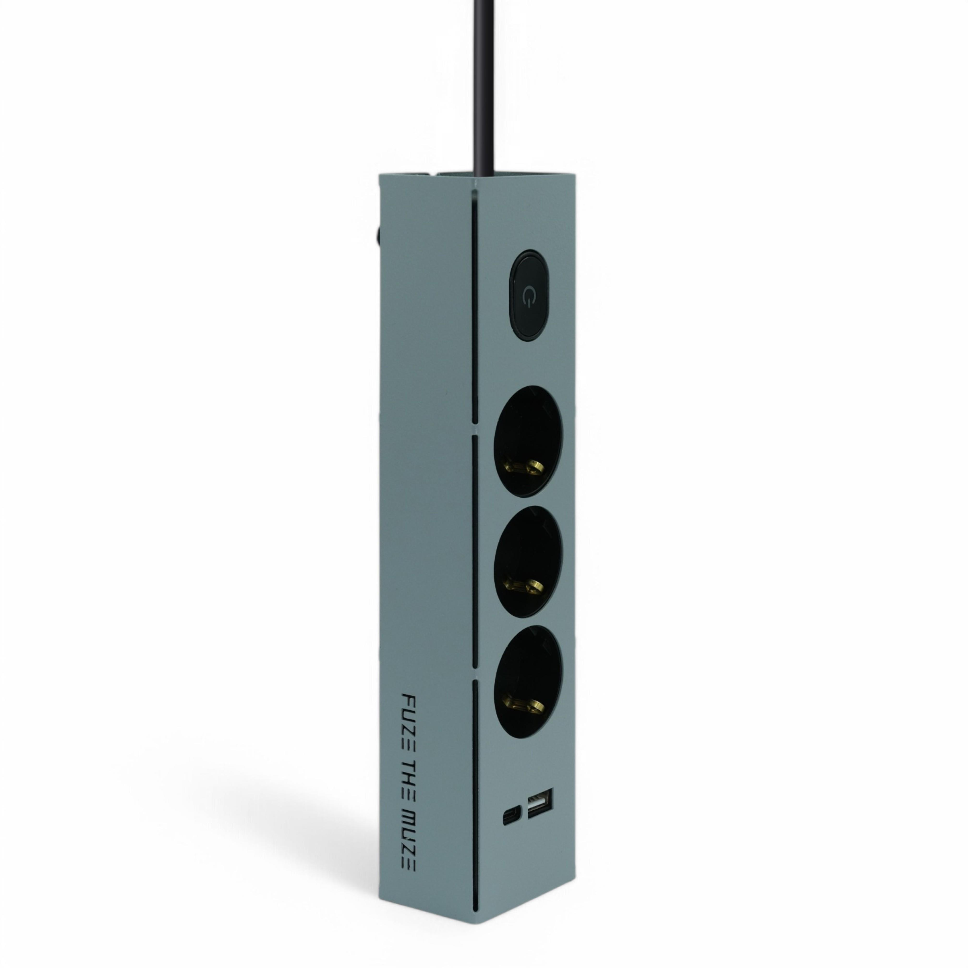 FUZE THE MUZEFUZE THE MUZE - Metal Gövdeli USB Şarjlı Grup Priz