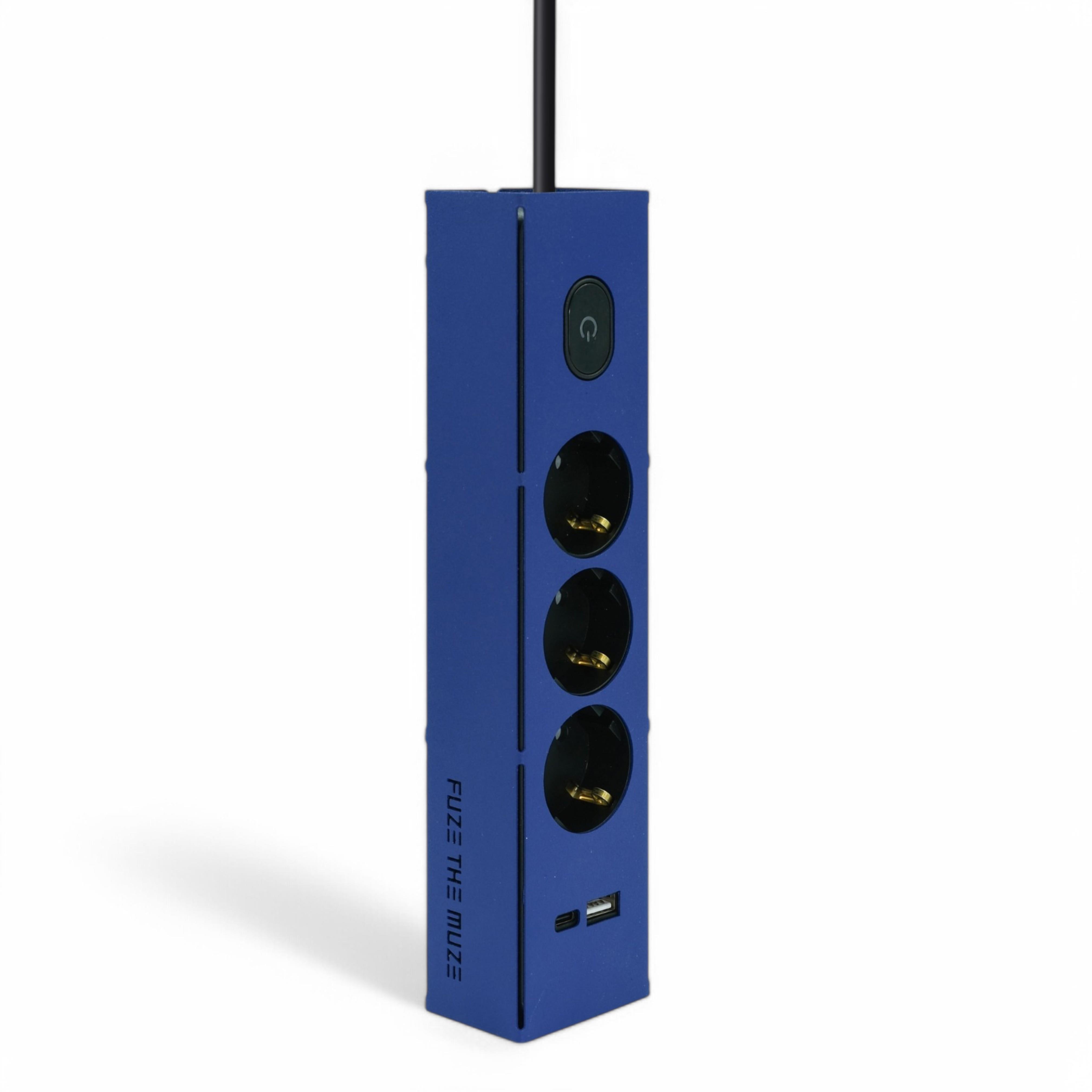 FUZE THE MUZEFUZE THE MUZE - Metal Gövdeli USB Şarjlı Grup Priz