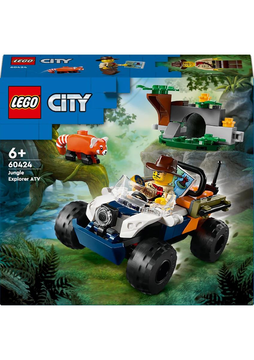 LEGO®LEGO ® City Orman Kaşifinin ATV'li Kırmızı Panda Görevi 60424 - 6 Yaş ve Üzeri Çocuklar için Yaratıcı Oyuncak Yapım Seti (92 Parça)