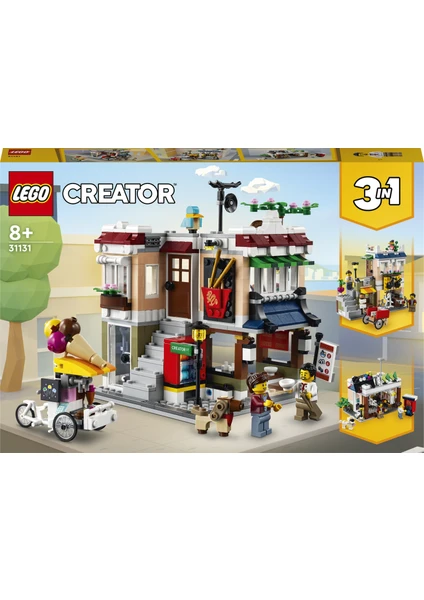 LEGO®LEGO Creator 3#ü 1 Arada Şehir Merkezi Makarna Dükkanı 31131