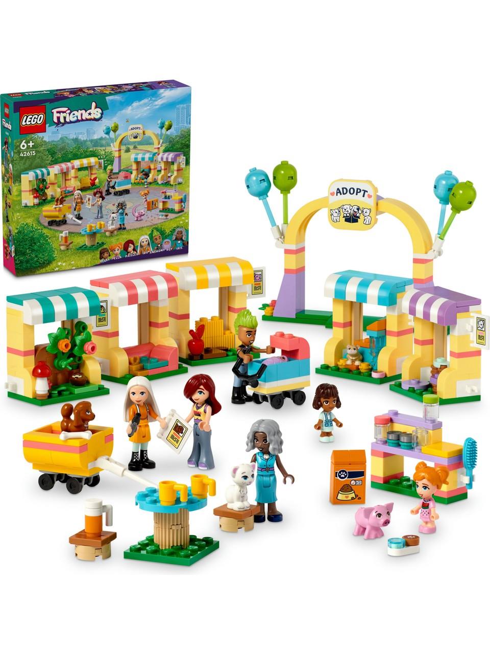 LEGO®LEGO ® Friends Evcil Hayvan Sahiplenme Günü 42615 - 6 Yaş ve Üzeri Çocuklar için Kedi, Hamster, Köpek Figürleri İçeren Yaratıcı Oyuncak Yapım Seti (400 Parça)