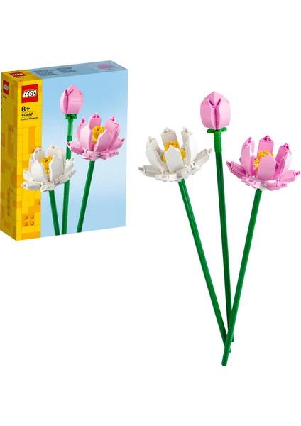 LEGO®LEGO ® Iconic Lotus Çiçekleri 40647 - Dekoratif, Koleksiyonluk ve Sergilenebilir Çiçek Modeli Yapım Seti (220 Parça)