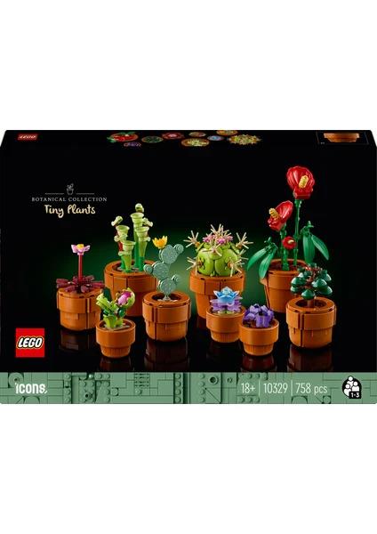 LEGO®LEGO ® Icons Minik Bitkiler 10329 - Yetişkinler Için Dekoratif, Koleksiyonluk ve Sergilenebilir Yaratıcı Çiçek Model Yapım Seti