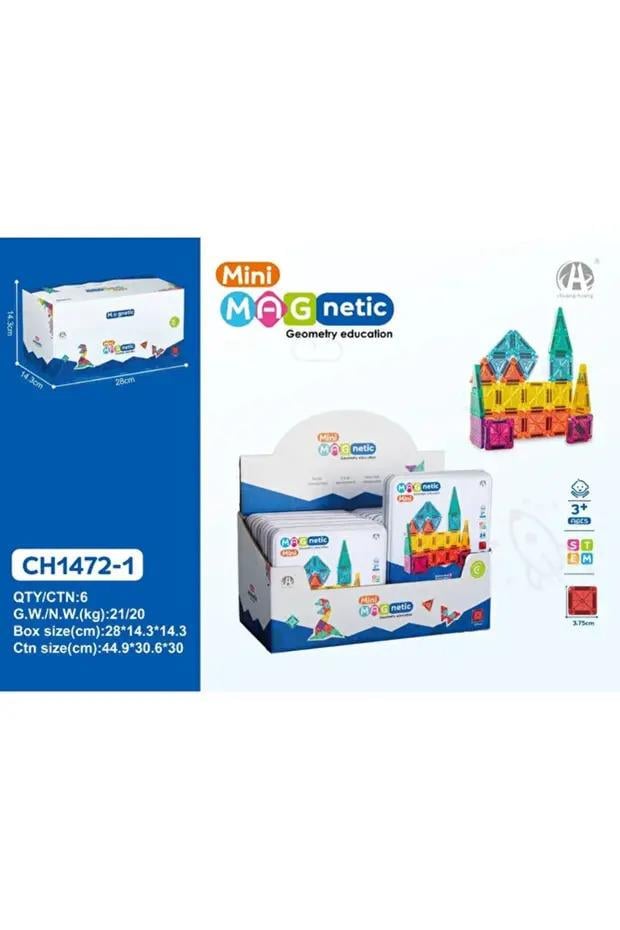 ClixyMini Magnetic Blok Metal Kutu 24 PCS