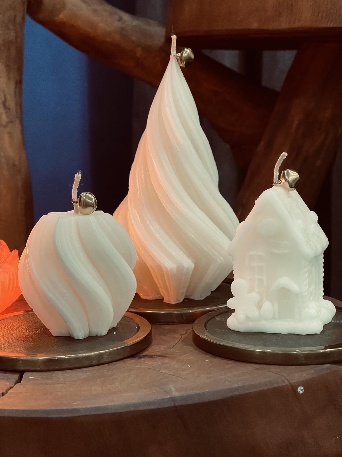 Mumias CandleMumias Candle Christmas Yılbaşı Temalı Dekoratif 3'Lü Noel Ev & Yılbaşı Ağacı 