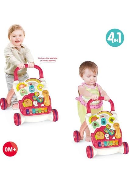 VardemPiyanolu 4in1 Turkuaz Bebek Yürüteci