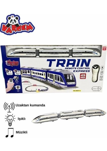 VardemVardem Uzaktan Kumandalı 49 Parça Işıklı 265 cm Hızlı Tren Set