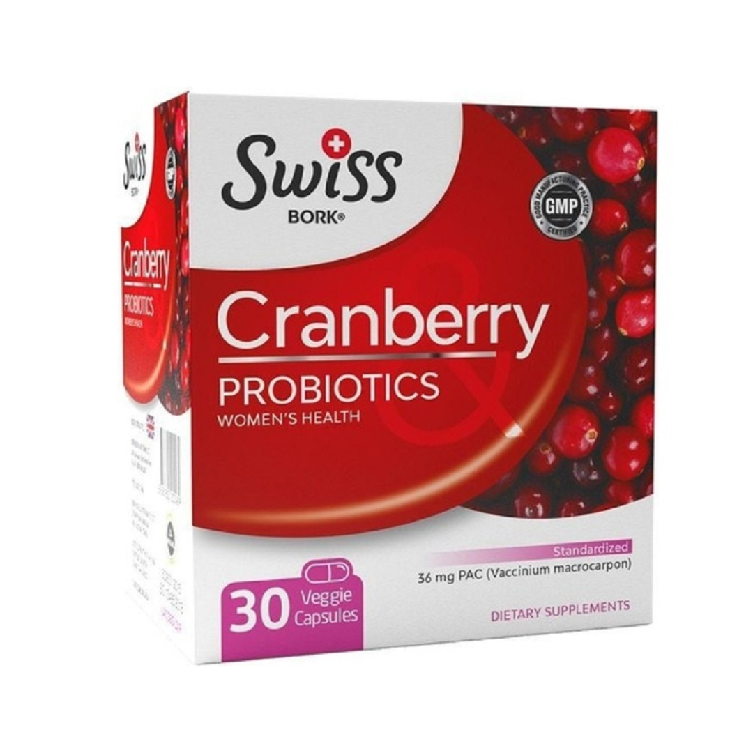 Swiss Bork Cranberry Probiotics 30 Kapsül