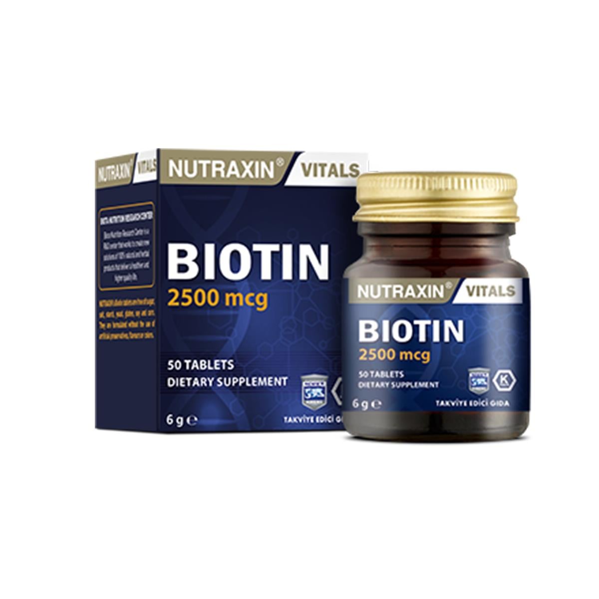 Biotin 5000 mcg 50 Tablet