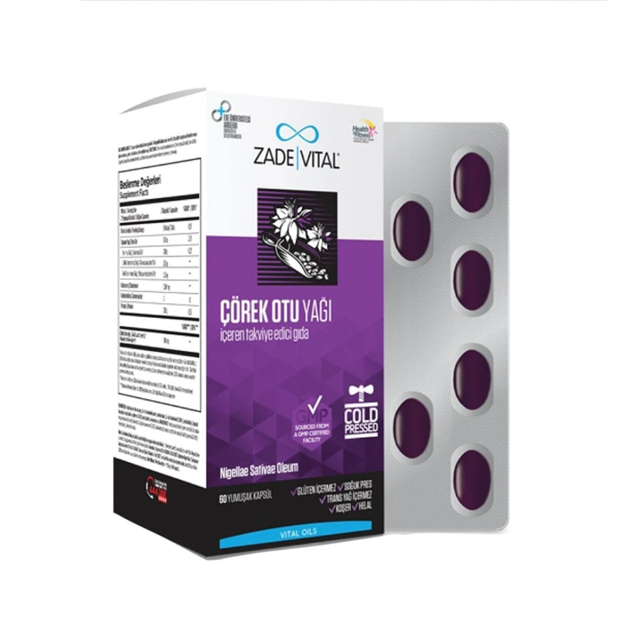 Çörek Otu Yağı 60 Adet Yumuşak Kapsül