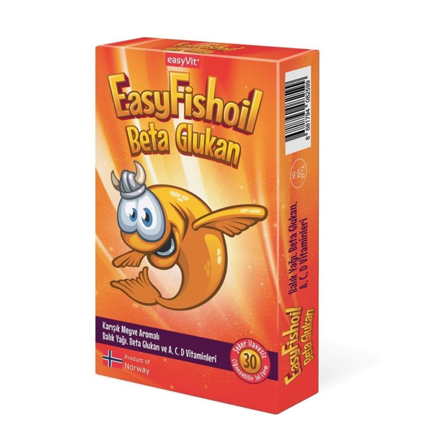 Easy Fish Oil Beta Glukan 30 Adet