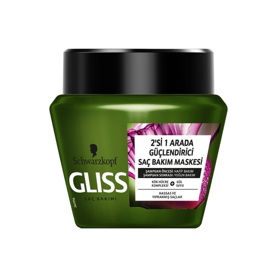 Gliss Bıo-Tech Restore 2'si 1 Arada Güçlendirici Saç Bakım Maskesi