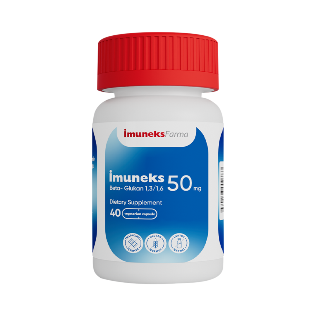 İmuneks Farma Beta-Glukan Takviye Edici Gıda 40 Tablet