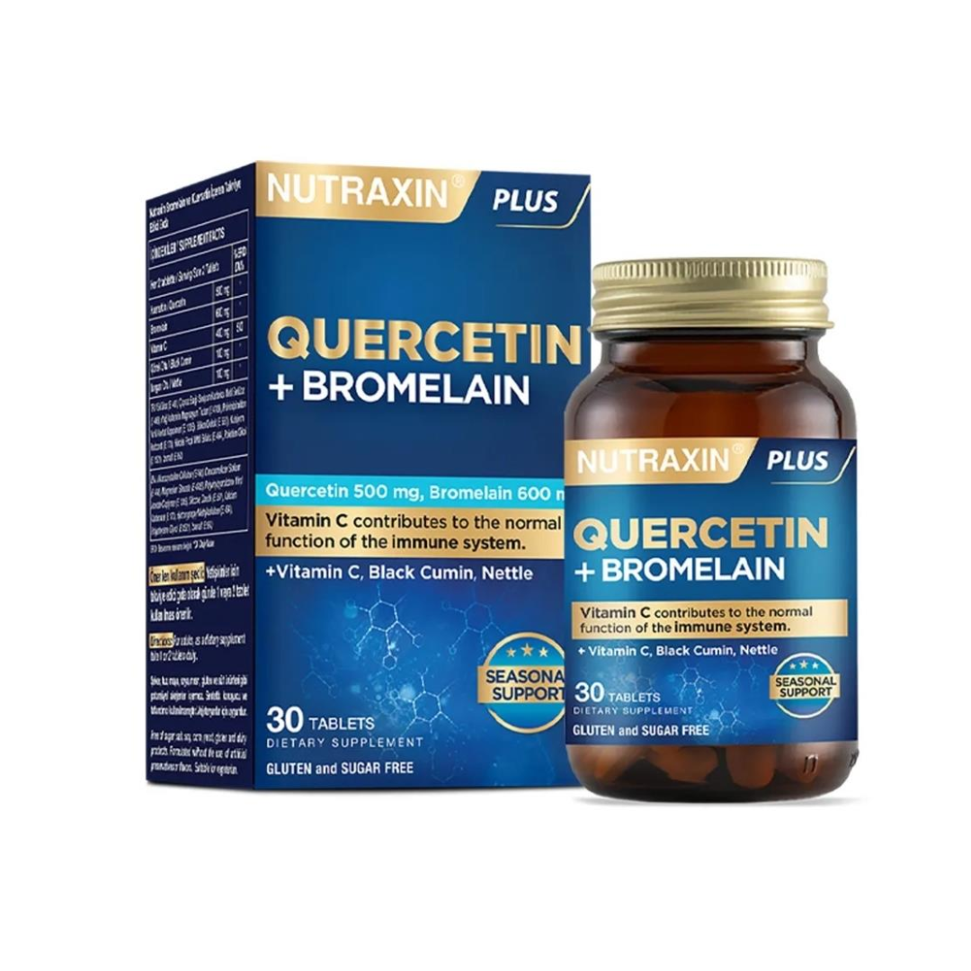 Nutraxin Quercetin+Bromelaın 30 Tablet