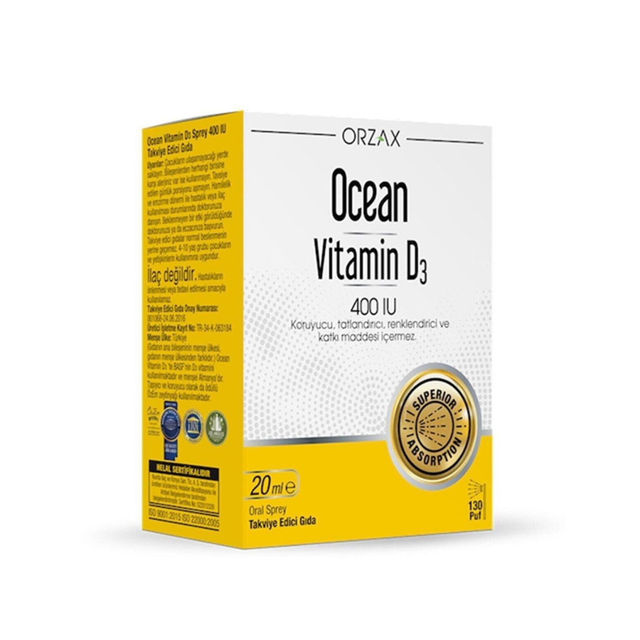 Ocean Vitamin D3 400IU 20 ml Oral Sprey