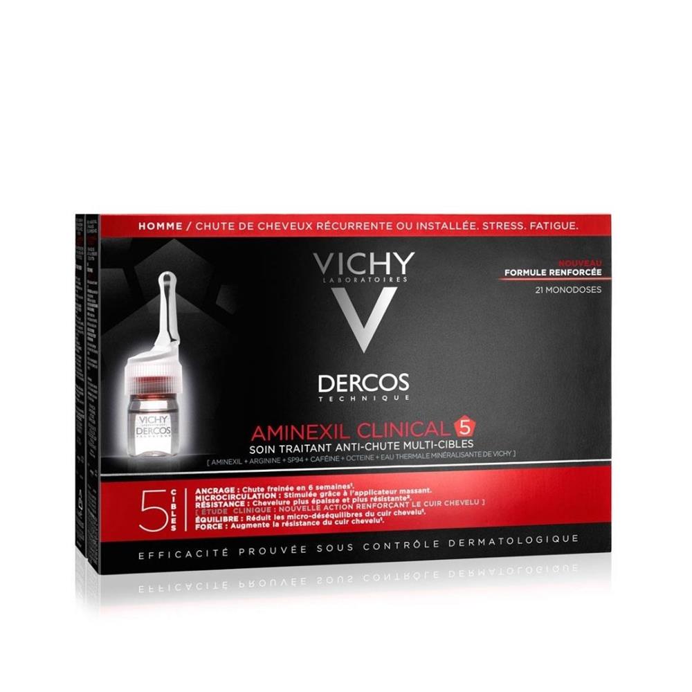 Vichy Aminexil Clinical 5 Dökülme Karşıtı Saç Serumu Erkekler İçin 21x6 ml