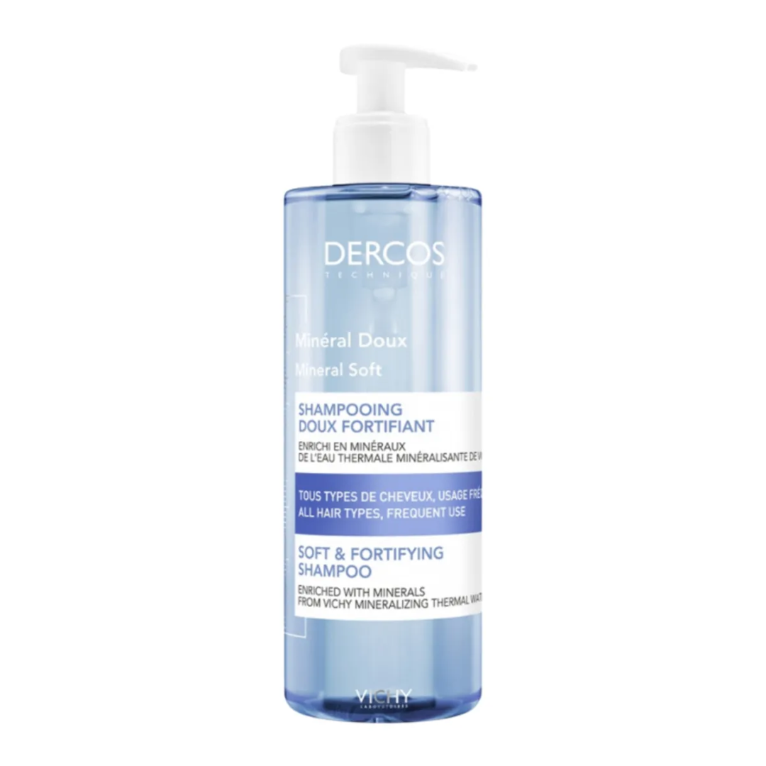Vichy Dercos Mineral Soft Güçlendirici Minarelle Zenginleştirilmiş Şampuan 400 ml
