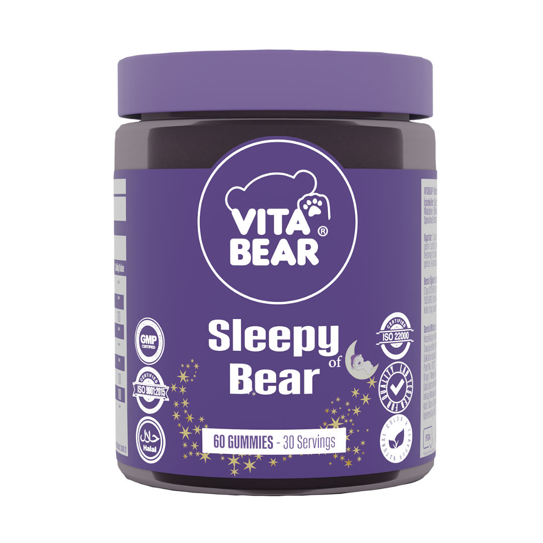 Vita Bear Sleepy Bear Gummies Uyku Düzenleyici Gıda Takviyesi 60 Adet