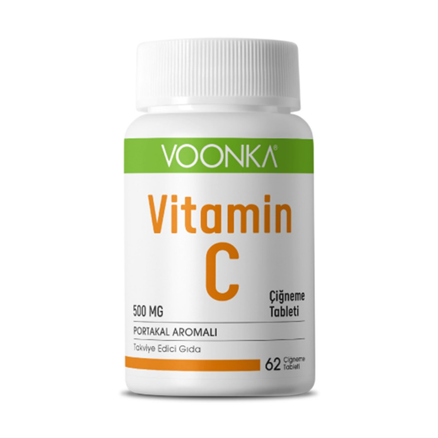 Vitamin C 500 mg 62 Adet Çiğneme Tableti